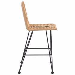 VidaXL 319430 sedia da esterno Terrazzo Polietilene, Rattan sintetico, Acciaio - Vista aggiuntiva 5