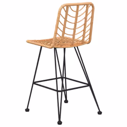 VidaXL 319430 sedia da esterno Terrazzo Polietilene, Rattan sintetico, Acciaio - Vista aggiuntiva 6