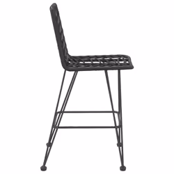 VidaXL 319431 sedia da esterno Terrazzo Polietilene, Rattan sintetico, Acciaio Nero - Vista aggiuntiva 4