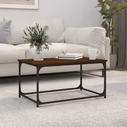 Aggiungete un tocco di eleganza al vostro soggiorno con questo classico tavolino da salotto. Materiale robusto: Il legno mult ...