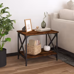 Donate al vostro salotto un tocco di stile industriale unico, grazie a questo elegante tavolino! Materiale robusto: Il legno ...