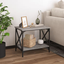 Vidaxl - Tavolino Grigio Sonoma 55x38x45 cm in Legno Multistrato 417989