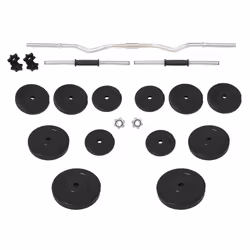 Set Bilanciere e Manubri con Dischi 60 kgcod mxl 99932 - Vista aggiuntiva 2