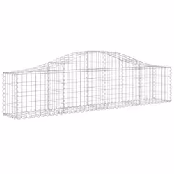 Cesti Gabbioni ad Arco 10 pz 200x30x40/60 cm Ferro Zincatocod mxl 99956 - Vista aggiuntiva 3
