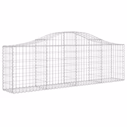Cesti Gabbioni ad Arco 5 pz 200x30x60/80 cm Ferro Zincatocod mxl 125212 - Vista aggiuntiva 3