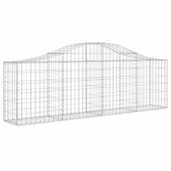 Cesti Gabbioni ad Arco 8 pz 200x30x60/80 cm Ferro Zincatocod mxl 99970 - Vista aggiuntiva 3