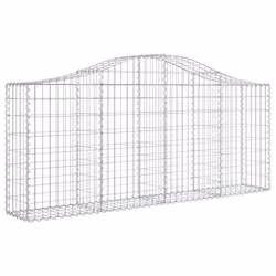 Cesti Gabbioni ad Arco 6 pz 200x30x80/100 cm Ferro Zincatocod mxl 77153 - Vista aggiuntiva 3