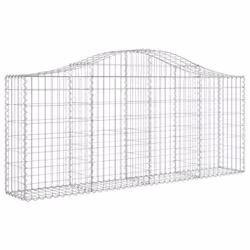 Cesti Gabbioni ad Arco 8 pz 200x30x80/100 cm Ferro Zincatocod mxl 125244 - Vista aggiuntiva 3