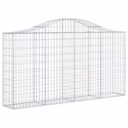 Cesti Gabbioni ad Arco 4 pz 200x30x100/120 cm Ferro Zincatocod mxl 75968 - Vista aggiuntiva 3