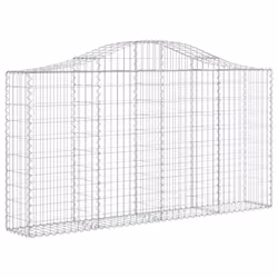 Cesti Gabbioni ad Arco 18 pz 200x30x100/120 cm Ferro Zincatocod mxl 99939 - Vista aggiuntiva 3