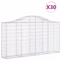 Cesti Gabbioni ad Arco 30 pz 200x30x100/120 cm Ferro Zincatocod mxl 75950 - Vista aggiuntiva 2