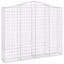 Cesti Gabbioni ad Arco 4 pz 200x30x160/180 cm Ferro Zincatocod mxl 123902 - Vista aggiuntiva 3