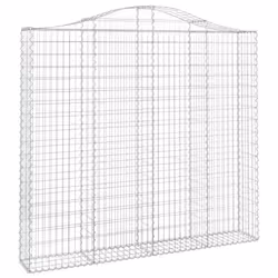 Cesti Gabbioni ad Arco 4 pz 200x30x180/200 cm Ferro Zincatocod mxl 75947 - Vista aggiuntiva 3