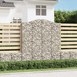Cesti Gabbioni ad Arco 2 pz 200x30x220/240 cm Ferro Zincatocod mxl 75987