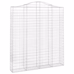 Cesti Gabbioni ad Arco 2 pz 200x30x220/240 cm Ferro Zincatocod mxl 75987 - Vista aggiuntiva 3