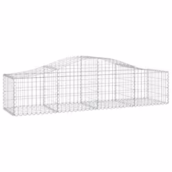 Cesti Gabbioni ad Arco 5 pz 200x50x40/60 cm Ferro Zincatocod mxl 75977 - Vista aggiuntiva 3