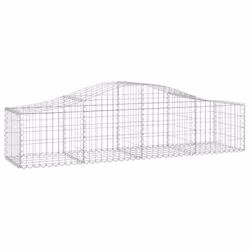 Cesti Gabbioni ad Arco 7 pz 200x50x40/60 cm Ferro Zincatocod mxl 75979 - Vista aggiuntiva 3