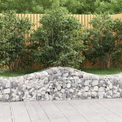 Cesti Gabbioni ad Arco 40 pz 200x50x40/60 cm Ferro Zincatocod mxl 99954