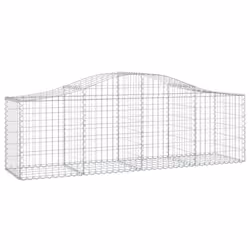 Cesti Gabbioni ad Arco 15 pz 200x50x60/80 cm Ferro Zincatocod mxl 99969 - Vista aggiuntiva 3
