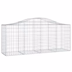 Cesti Gabbioni ad Arco 8 pz 200x50x80/100 cm Ferro Zincatocod mxl 75951 - Vista aggiuntiva 3