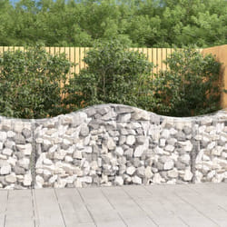 Vidaxl - Cesti Gabbioni ad Arco 14 pz 200x50x80/100 cm Ferro Zincato