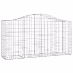 Cesti Gabbioni ad Arco 4 pz 200x50x100/120 cm Ferro Zincatocod mxl 125056 - Vista aggiuntiva 3