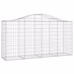 Cesti Gabbioni ad Arco 6 pz 200x50x100/120 cm Ferro Zincatocod mxl 75954 - Vista aggiuntiva 3