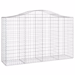 Cesti Gabbioni ad Arco 8 pz 200x50x120/140 cm Ferro Zincatocod mxl 76013 - Vista aggiuntiva 3