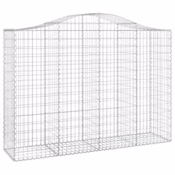Cesti Gabbioni ad Arco 6 pz 200x50x140/160 cm Ferro Zincatocod mxl 76006 - Vista aggiuntiva 3