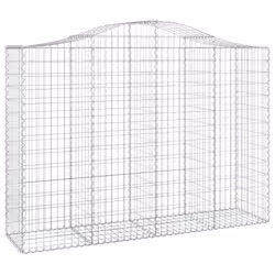 Cesti Gabbioni ad Arco 10 pz 200x50x140/160 cm Ferro Zincatocod mxl 75994 - Vista aggiuntiva 3