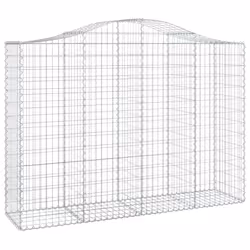 Cesti Gabbioni ad Arco 13 pz 200x50x140/160 cm Ferro Zincatocod mxl 99984 - Vista aggiuntiva 3