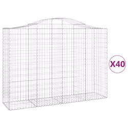 Cesti Gabbioni ad Arco 40 pz 200x50x140/160 cm Ferro Zincatocod mxl 99990 - Vista aggiuntiva 2