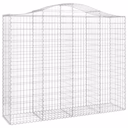 Cesti Gabbioni ad Arco 7 pz 200x50x160/180 cm Ferro Zincatocod mxl 76007 - Vista aggiuntiva 3