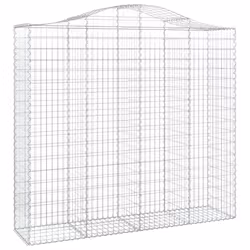 Cesti Gabbioni ad Arco 4 pz 200x50x180/200 cm Ferro Zincatocod mxl 123886 - Vista aggiuntiva 3