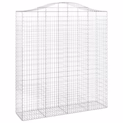 Cesti Gabbioni ad Arco 4 pz 200x50x220/240 cm Ferro Zincatocod mxl 100004 - Vista aggiuntiva 3