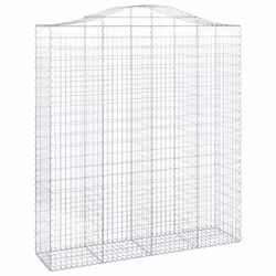Cesti Gabbioni ad Arco 12 pz 200x50x220/240 cm Ferro Zincatocod mxl 75982 - Vista aggiuntiva 3