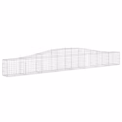 Cesti Gabbioni ad Arco 3 pz 400x30x40/60 cm Ferro Zincatocod mxl 76031 - Vista aggiuntiva 3