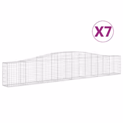 Cesti Gabbioni ad Arco 7 pz 400x30x60/80 cm Ferro Zincatocod mxl 76027 - Vista aggiuntiva 2