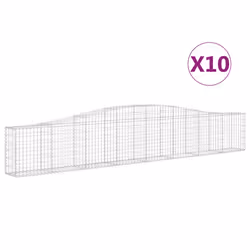 Cesti Gabbioni ad Arco 10 pz 400x30x60/80 cm Ferro Zincatocod mxl 125151 - Vista aggiuntiva 2