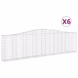 Cesti Gabbioni ad Arco 6 pz 400x30x100/120 cm Ferro Zincatocod mxl 76010 - Vista aggiuntiva 2