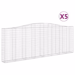 Cesti Gabbioni ad Arco 5 pz 400x30x140/160 cm Ferro Zincatocod mxl 125120 - Vista aggiuntiva 2