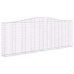 Cesti Gabbioni ad Arco 9 pz 400x30x140/160 cm Ferro Zincatocod mxl 99993 - Vista aggiuntiva 3