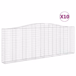 Cesti Gabbioni ad Arco 10 pz 400x30x140/160 cm Ferro Zincatocod mxl 123953 - Vista aggiuntiva 2