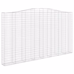 Cesti Gabbioni ad Arco 2 pz 400x30x220/240 cm Ferro Zincatocod mxl 123932 - Vista aggiuntiva 3