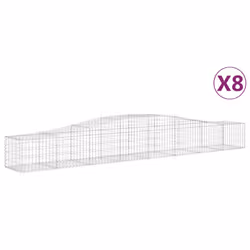 Cesti Gabbioni ad Arco 8 pz 400x50x40/60 cm Ferro Zincatocod mxl 76036 - Vista aggiuntiva 2