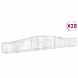 Cesti Gabbioni ad Arco 20 pz 400x50x40/60 cm Ferro Zincatocod mxl 123945 - Vista aggiuntiva 2