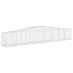 Cesti Gabbioni ad Arco 7 pz 400x50x60/80 cm Ferro Zincatocod mxl 76063 - Vista aggiuntiva 3