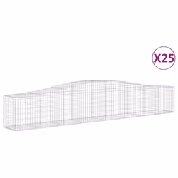 Cesti Gabbioni ad Arco 25 pz 400x50x60/80 cm Ferro Zincatocod mxl 100031 - Vista aggiuntiva 2