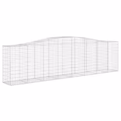 Cesti Gabbioni ad Arco 5 pz 400x50x100/120 cm Ferro Zincatocod mxl 123939 - Vista aggiuntiva 3