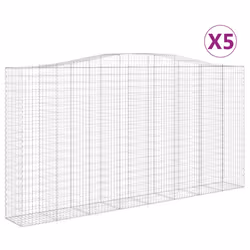 Cesti Gabbioni ad Arco 5 pz 400x50x200/220 cm Ferro Zincatocod mxl 100026 - Vista aggiuntiva 2